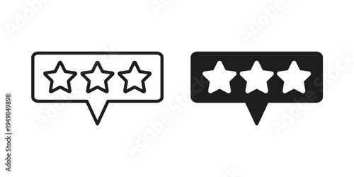 Review icon symbol collection for web design. Icon Element For Design