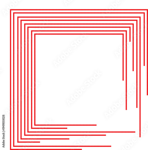 Abstract circular design with swirling lines and a central void