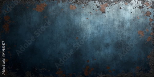 A dark aged grunge metal surface featuring rusty textures and a rough vintage pattern for an old industrial wall backdrop design