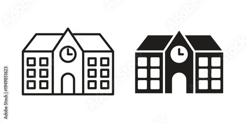 school icon symbol collection for web design. Icon Element For Design