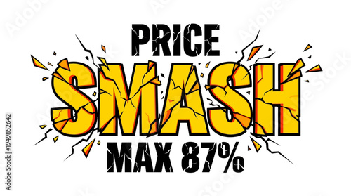 Price Smash Max 87% Discount Banner Design