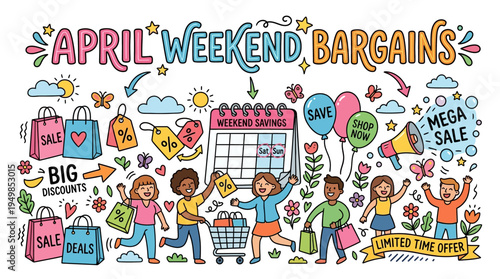 Colorful April Weekend Bargains Advertisement