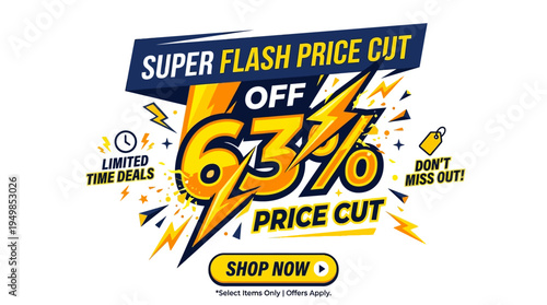 Super Flash Sale Price Cut Advertisement