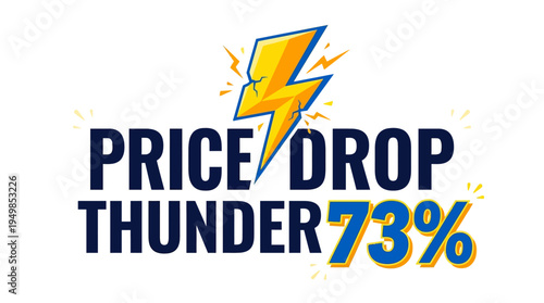 Price Drop Thunder Announcement with Lightning