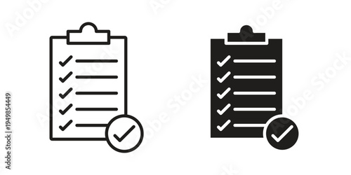 Survey icon symbol collection for web design. Icon Element For Design