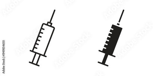 Syringe injection icon symbol collection for web design. Icon Element For Design