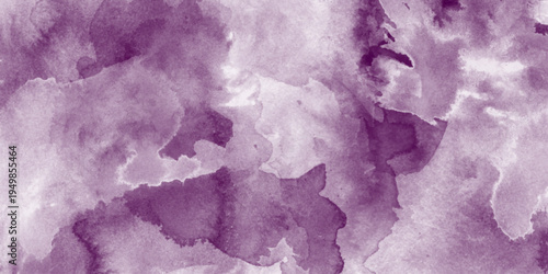  abstract purple smoke watercolor background, soft hues and textured design, natural marble pattern template colorful violet watercolor background for Valentine day or wedding.