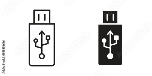 usb drive icon symbol collection for web design. Icon Element For Design