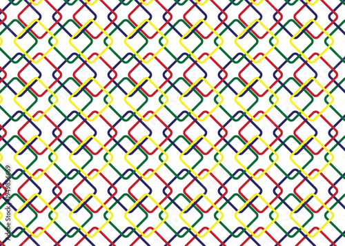 Vibrant Geometric Linkage Abstract Multicolored Grid Background.eps