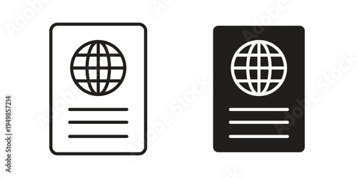 Visa icon symbol collection for web design. Icon Element For Design