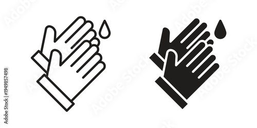 Wash hands icon symbol collection for web design. Icon Element For Design