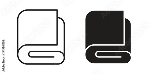 blanket icon element for graphic designs. line and flat symbols