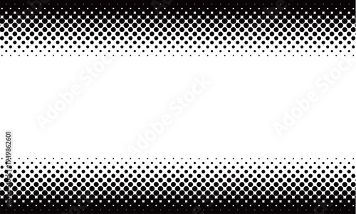 ハーフトーン・ドットの斜め左右フレーム背景