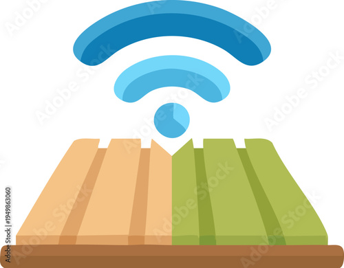 Abstract Future Growth Monitor Art