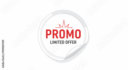 Red Promo Limited Offer Sticker.