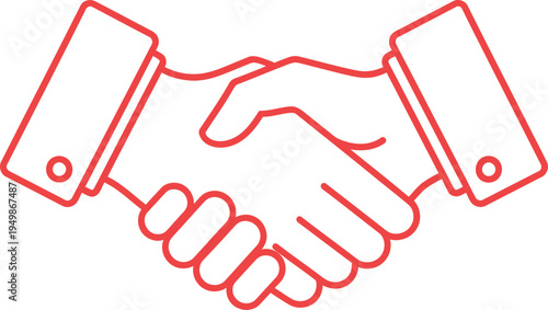 Handshake between two people in business suits