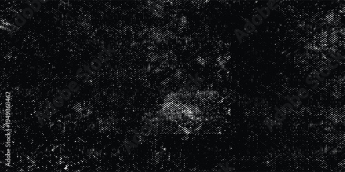 Abstract Black and White Grunge Stipple Texture Background