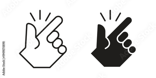 Easy to use icon element for graphic designs. line and flat symbols