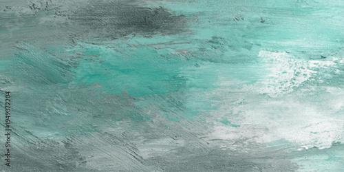 Abstract turquoise ocean waves create a grunge liquid texture with clear blue ripples and summer sunlight reflections on a transparent swimming pool surface