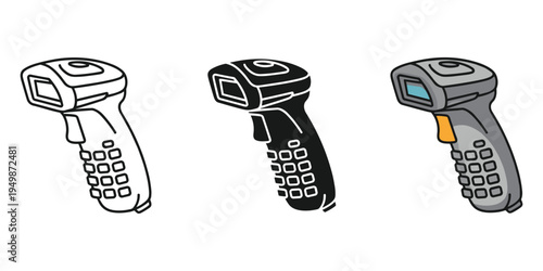 Barcode scanner in different styles