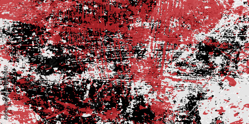 A modern and attractive grunge texture background with a black, white, and red color combination. eps 10