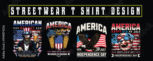 Urban Streetwear T-Shirt Design Bundle – Graffiti Typography Graphic Pack