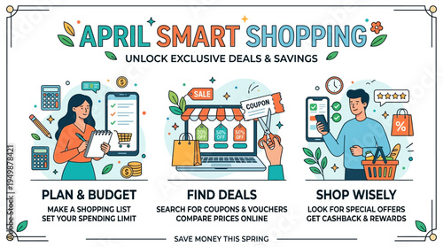 April Smart Shopping Deals Savings and Smart Planning