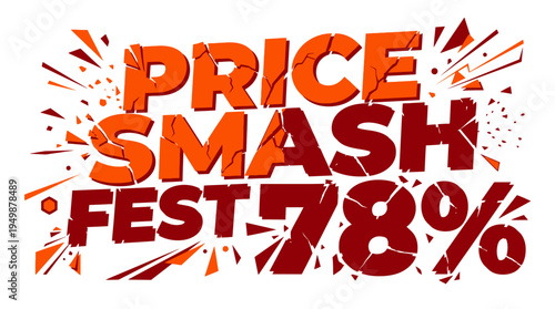 Price Smash Fest 78% Off Sale Banner