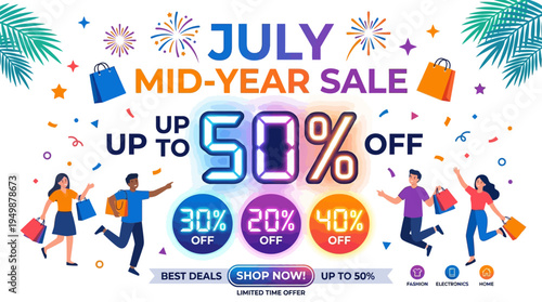 July Mid-Year Sale Banner