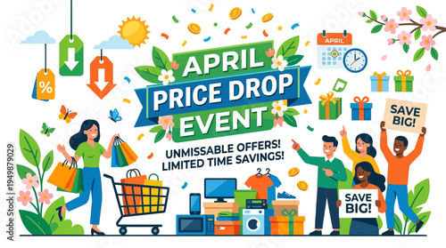 April Price Drop Event Promotional Banner