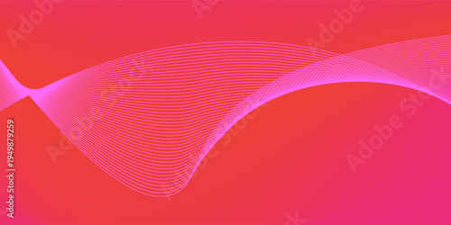 professional social media header poster style gradient banner background, abstract color wave lines neon modern lighting pink orange light purple