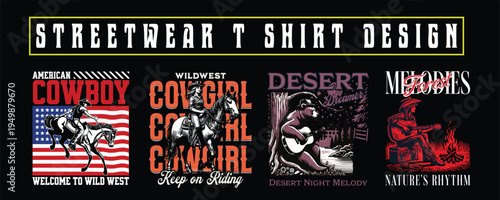 Urban Streetwear T-Shirt Design Bundle – Graffiti Typography Graphic Pack