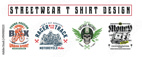 Urban Streetwear T-Shirt Design Bundle – Graffiti Typography Graphic Pack