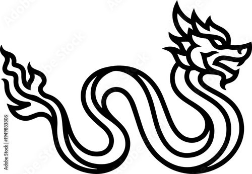 Luxury Dragon in Traditional Oriental Style