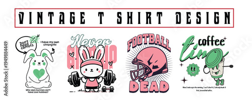 Urban Streetwear T-Shirt Design Bundle – Graffiti Typography Graphic Pack