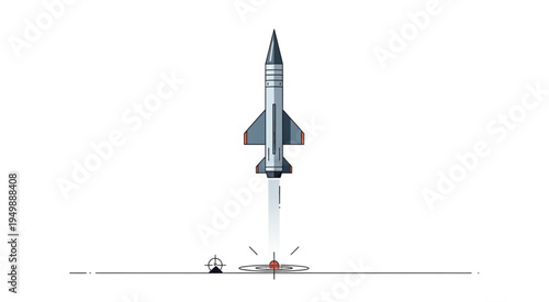 Rocket Launching into Space - A Symbol of Innovation and Progress.