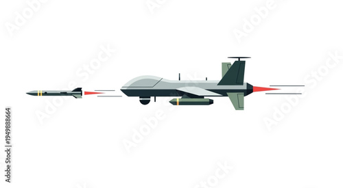 Drone Launching Missile - Precision Strike Capability in Modern Warfare.