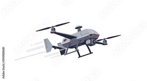 Advanced Unmanned Aerial Vehicle Flying with Speed and Precision.