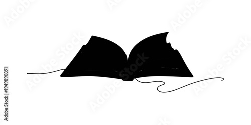 Black and white butterfly vector illustration featuring a nature symbol and camping tent element on a white background for a paper frame design
