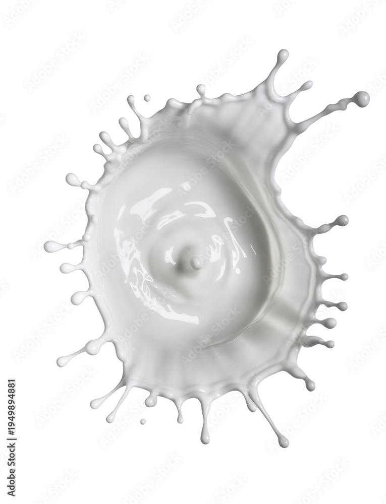 Obraz premium Captivating milk splash and liquid splash with vibrant white liquid, creating a dynamic splash of fresh milk. Perfect for dairy, beverage, and healthy lifestyle themes.