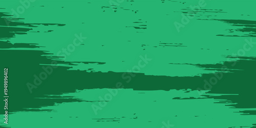 Abstract Green Grunge Halftone Background with Brush Strokes