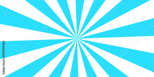 Vector Abstract design with azure radiation rays emanate from center and radiant energy bursts with visual art feels energetic, graphic, and vibrant with impact and sensation 