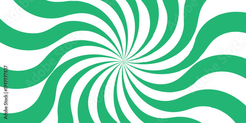 Vector Hypnotic Green Swirls pattern with radiant, dynamic energy and visual illusion evokes movement and captivates viewers in graphic imagery