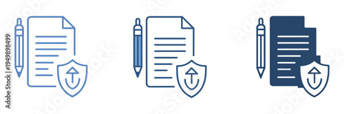 Breach icon sheet multiple style, set of vector icons representing network breach, firewall bypass, and system intrusion