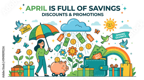 April Discounts and Promotions Announcement Banner
