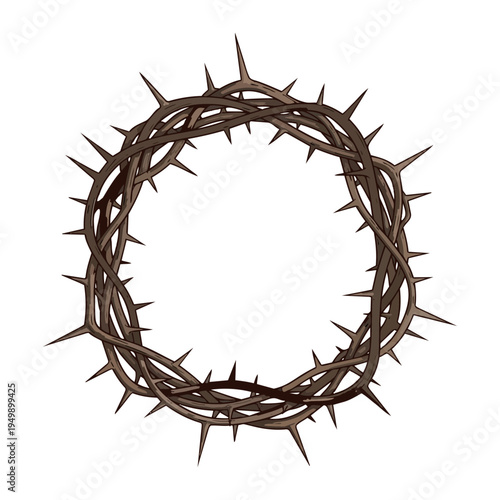 Crown of Thorns Vector Illustration 