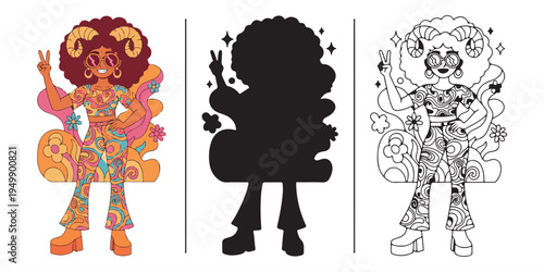Cute cartoon girl silhouette, playful kid character illustration, children cartoon mascot design, funny kids character artwork, cute girl cartoon silhouette, kids animation style character, adorable c