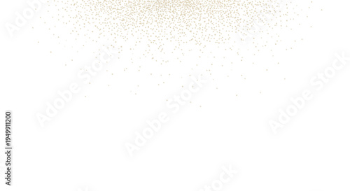 Illustration of particles falling from top on white background