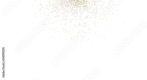 Golden particles falling down in decorative scene