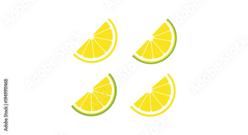 Lemon Wedge Line art vector modern dynamic abstract color
